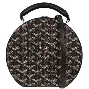 Goyard Black Alto Hatbox Trunk Bag 2way Handbag 117491